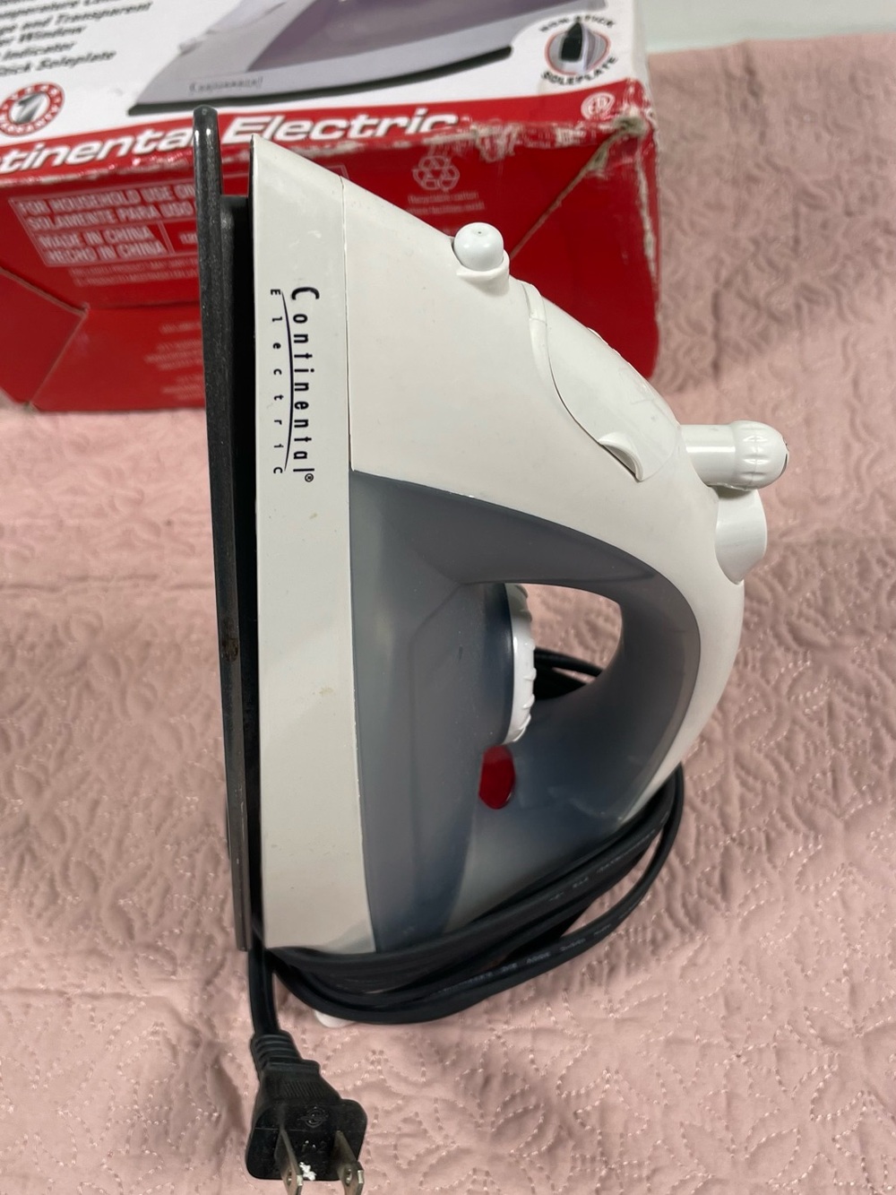 White and Gray Dry Iron